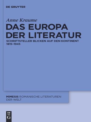 cover image of Das Europa der Literatur